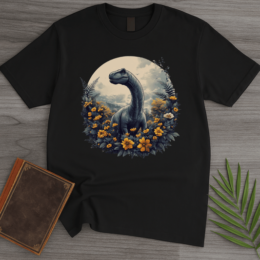 T-Shirt Black / S Jurassic Bloom Circle Flower T-Shirt
