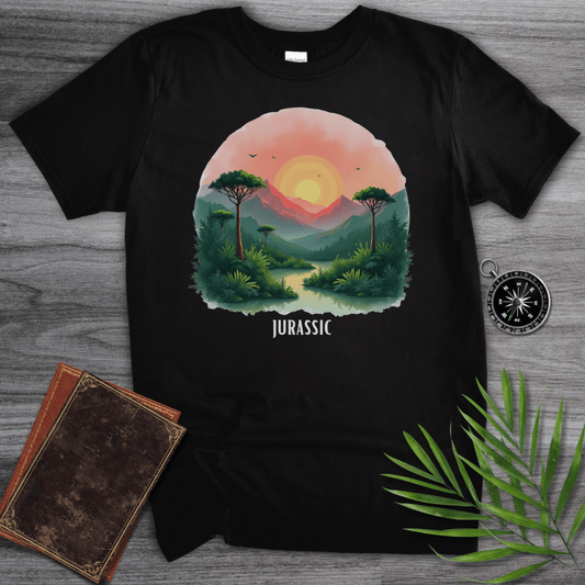 T-Shirt Black / S Jurassic Sunset Environment Graphic T-Shirt