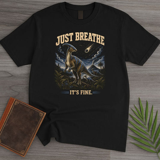T-Shirt Black / S Just Breath Parasaurolophus T-Shirt
