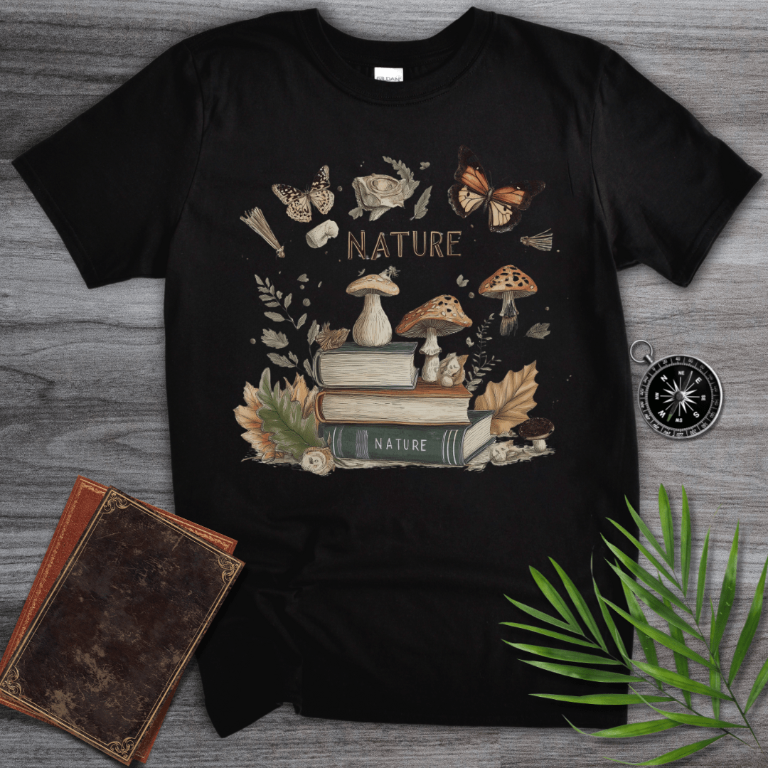 T-Shirt Black / S Learning Nature Vintage T-Shirt