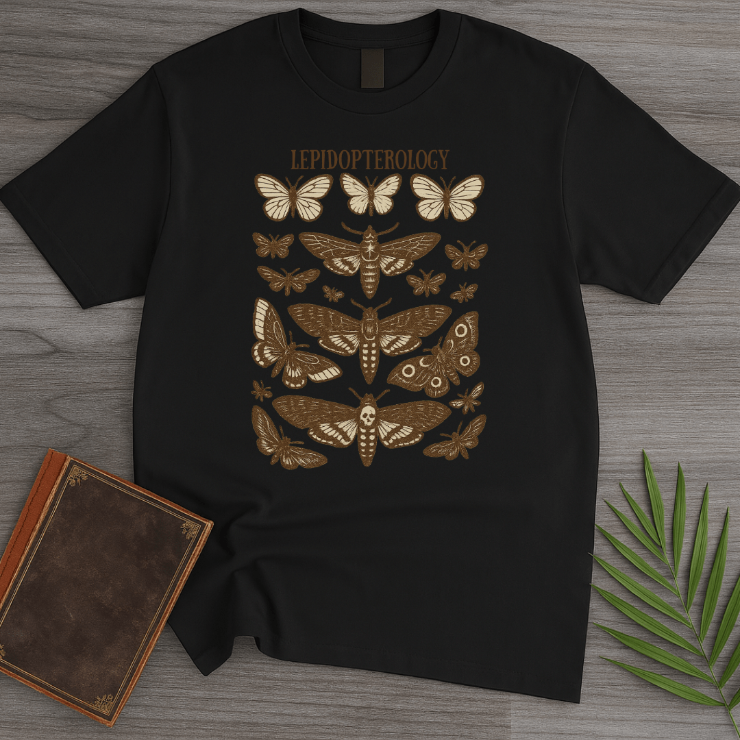 T-Shirt Black / S Lepidopterology Butterfly & Moth T-Shirt