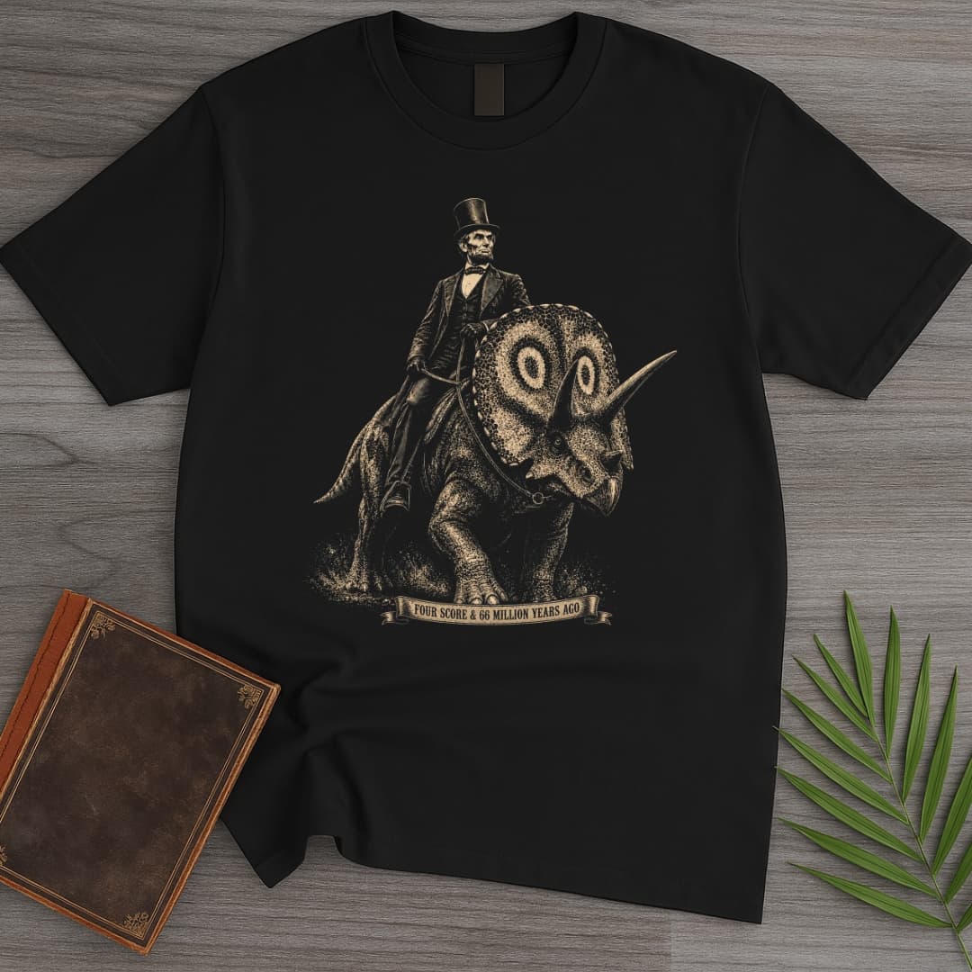 T-Shirt Black / S Lincoln Four Score 66 MYA T-Shirt