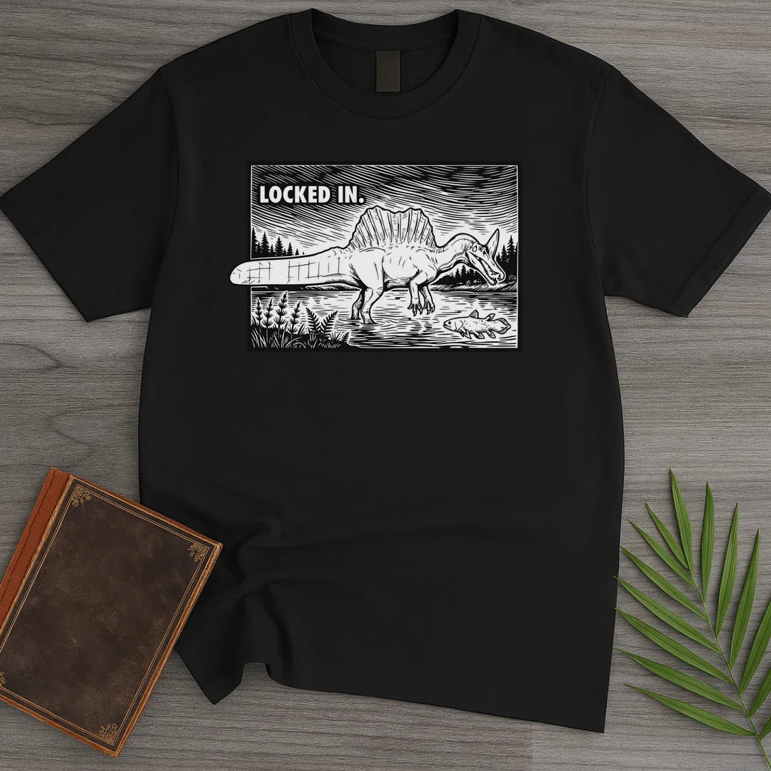 T-Shirt Black / S Locked In Spinosaurus T-Shirt