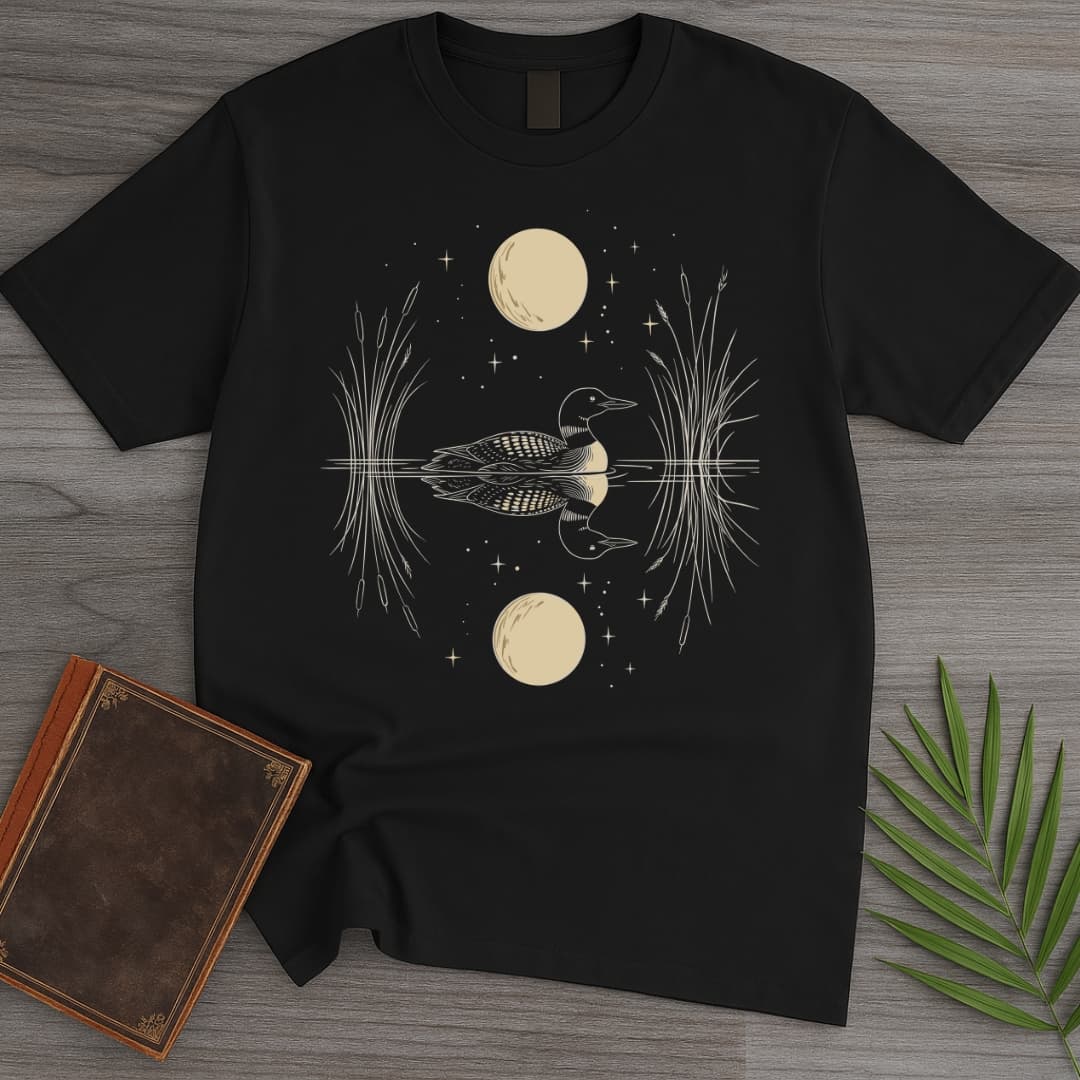 T-Shirt Black / S Lunar Glass Loon T-Shirt