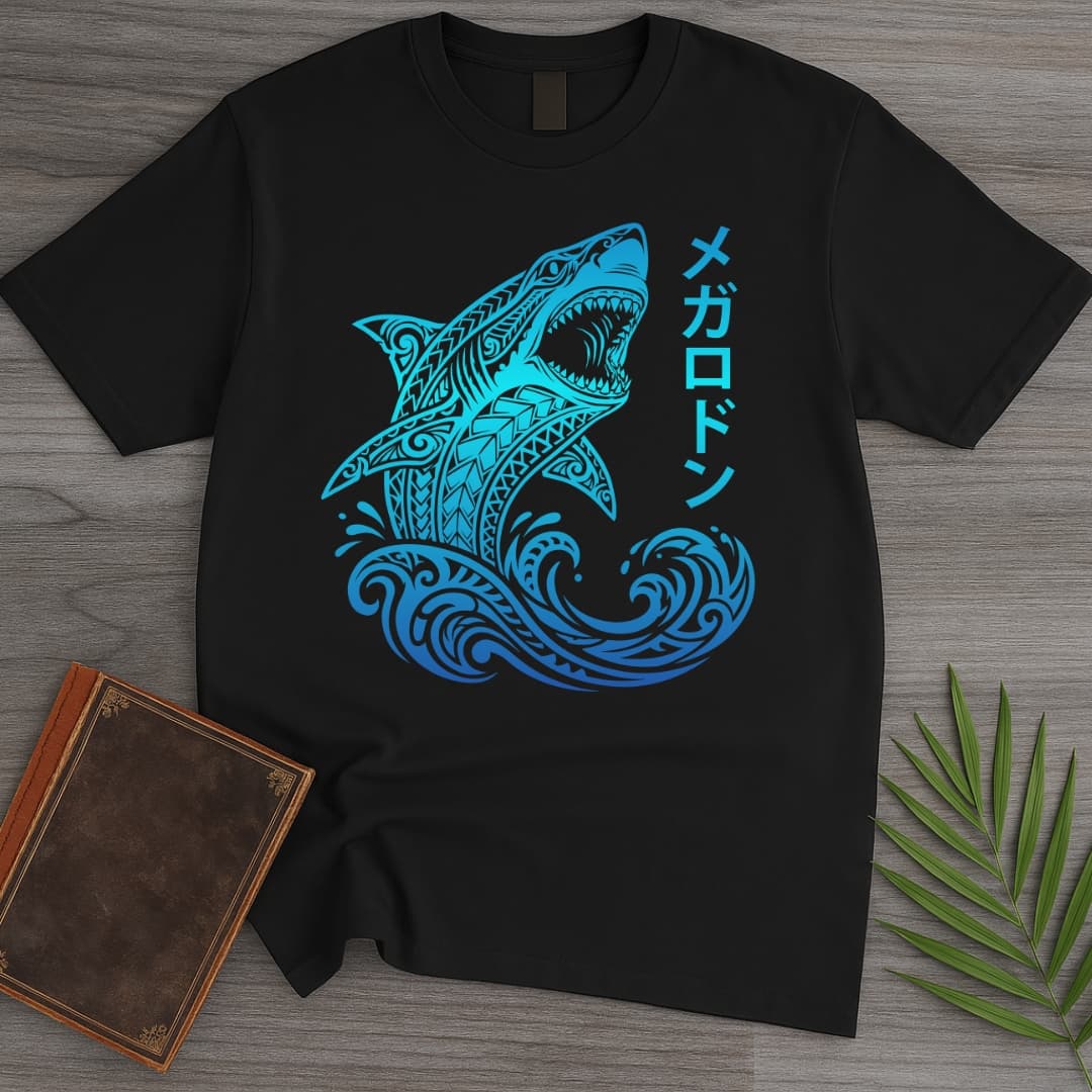 T-Shirt Black / S Megalodon Ocean Spirit T-Shirt