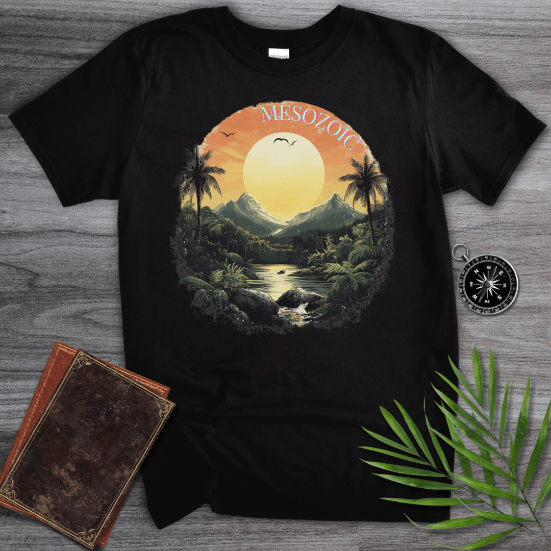 T-Shirt Black / S Mesozoic: Landscape at Dawn T-Shirt