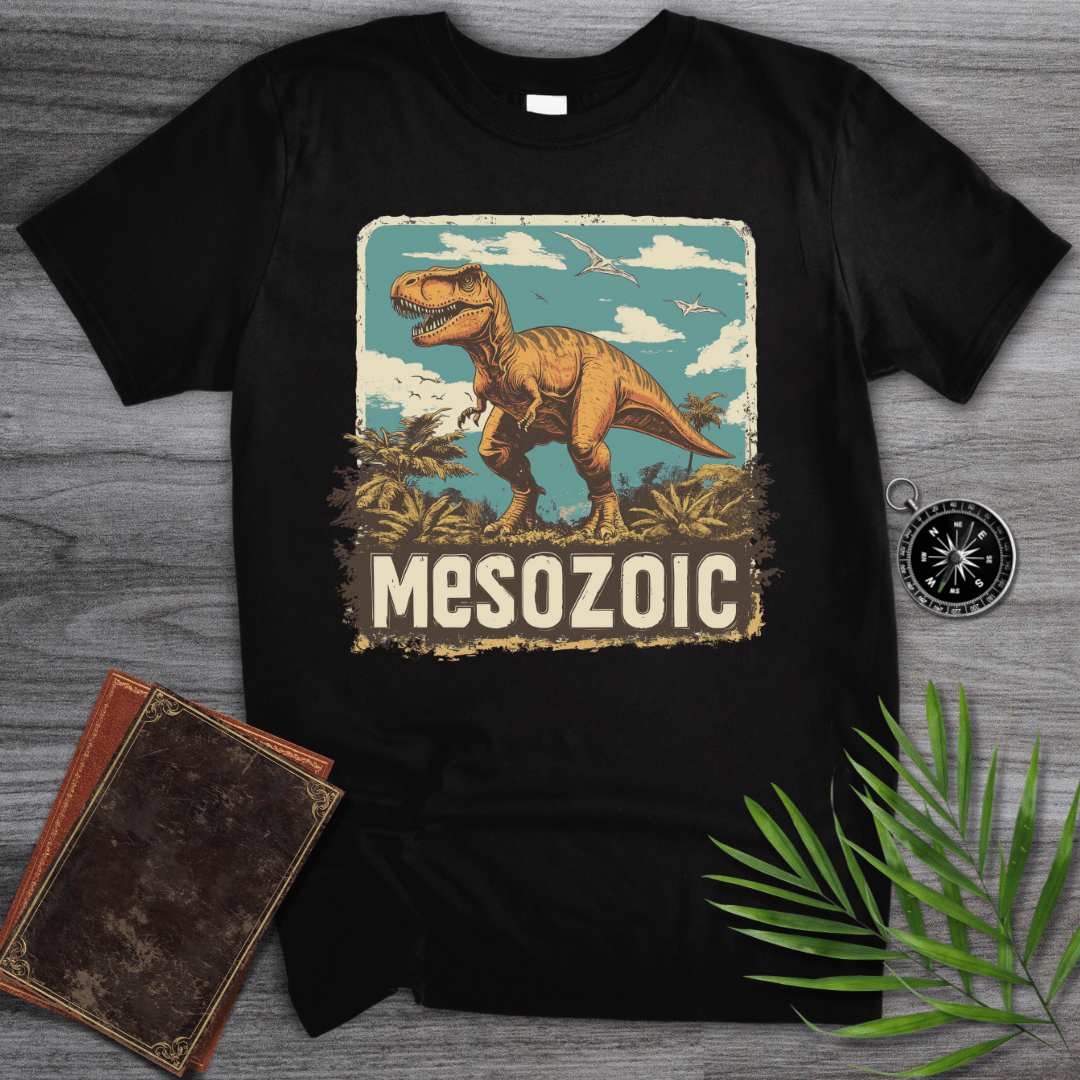 T-Shirt Black / S Mesozoic T-Rex 1990's Vintage T-Shirt