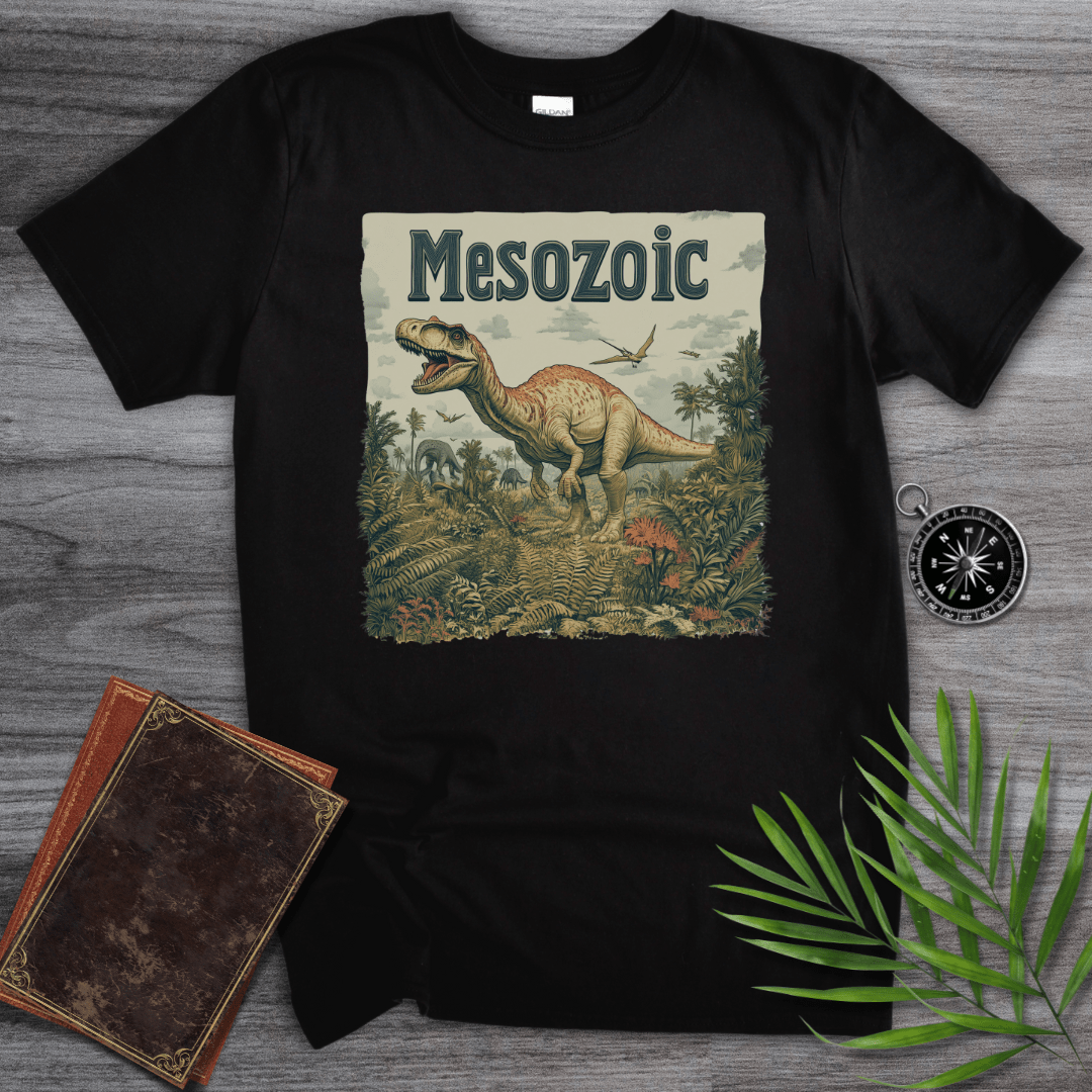 T-Shirt Black / S Mesozoic Tyrannosaur Graphic T-Shirt