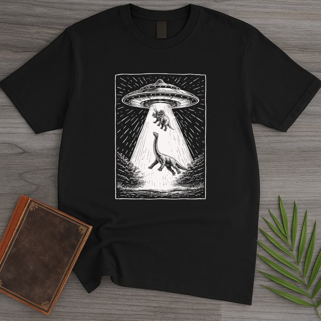 T-Shirt Black / S Mesozoic UFO Attack T-Shirt