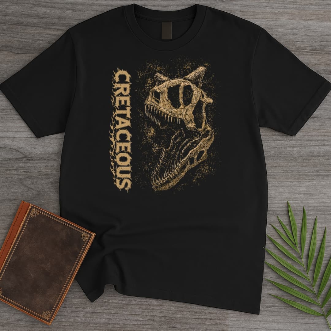 T-Shirt Black / S Metal Cretaceous Carnotaurus T-Shirt