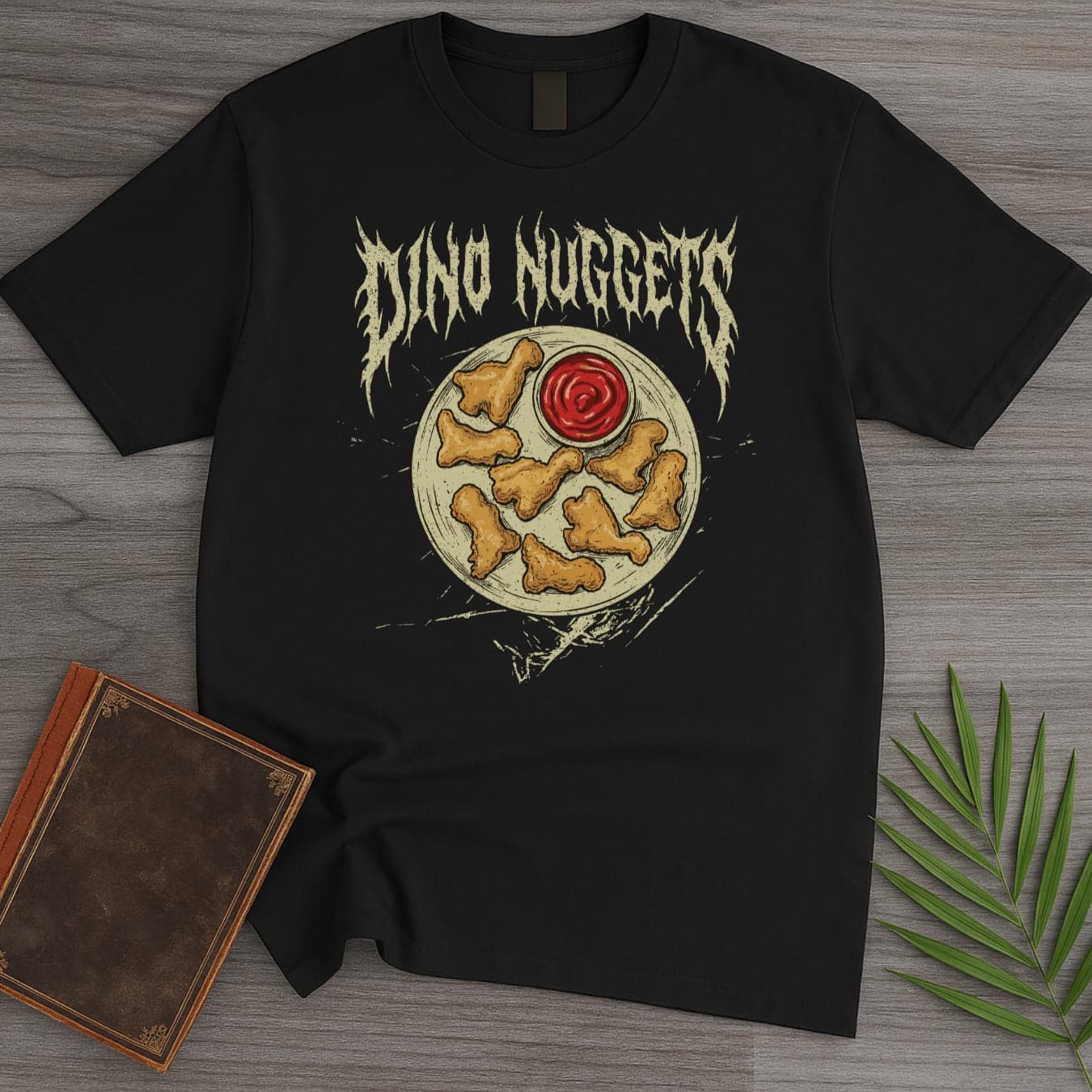 T-Shirt Black / S Metal Dino Nuggets T-Shirt