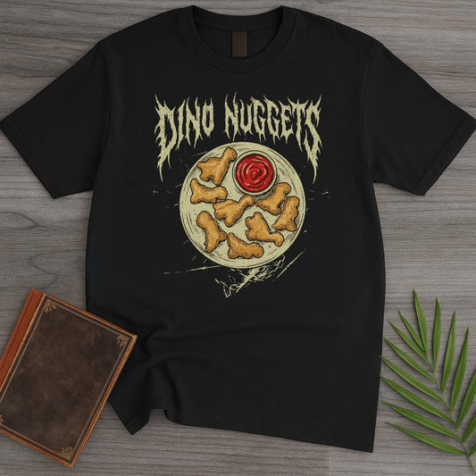 T-Shirt Black / S Metal Dino Nuggets T-Shirt