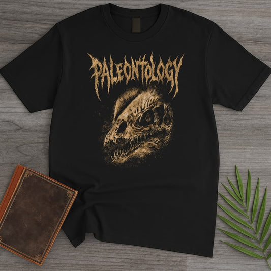 T-Shirt Black / S Metal Jurassic Dilophosaurus T-Shirt