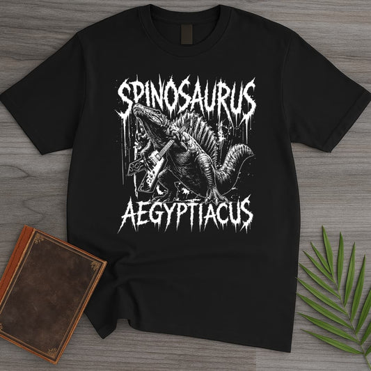 T-Shirt Black / S Metal Rockin Spinosaurus T-Shirt