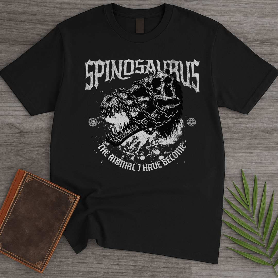 T-Shirt Black / S Metal Spinosaurus & Chains T-Shirt