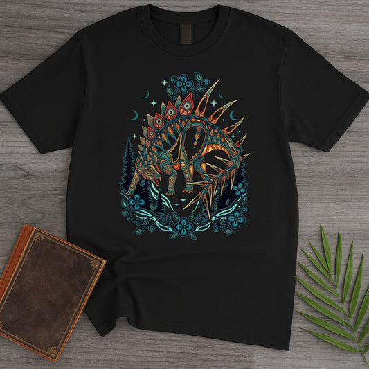 T-Shirt Black / S Miragaia: Cousin of Stegosaurus T-Shirt