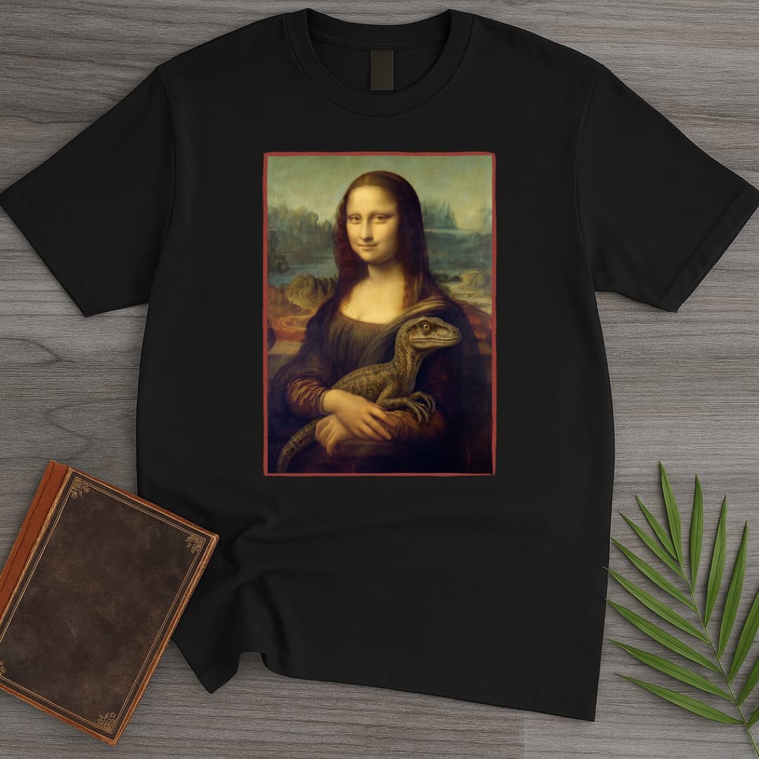 T-Shirt Black / S Mona Lisa Raptor T-Shirt