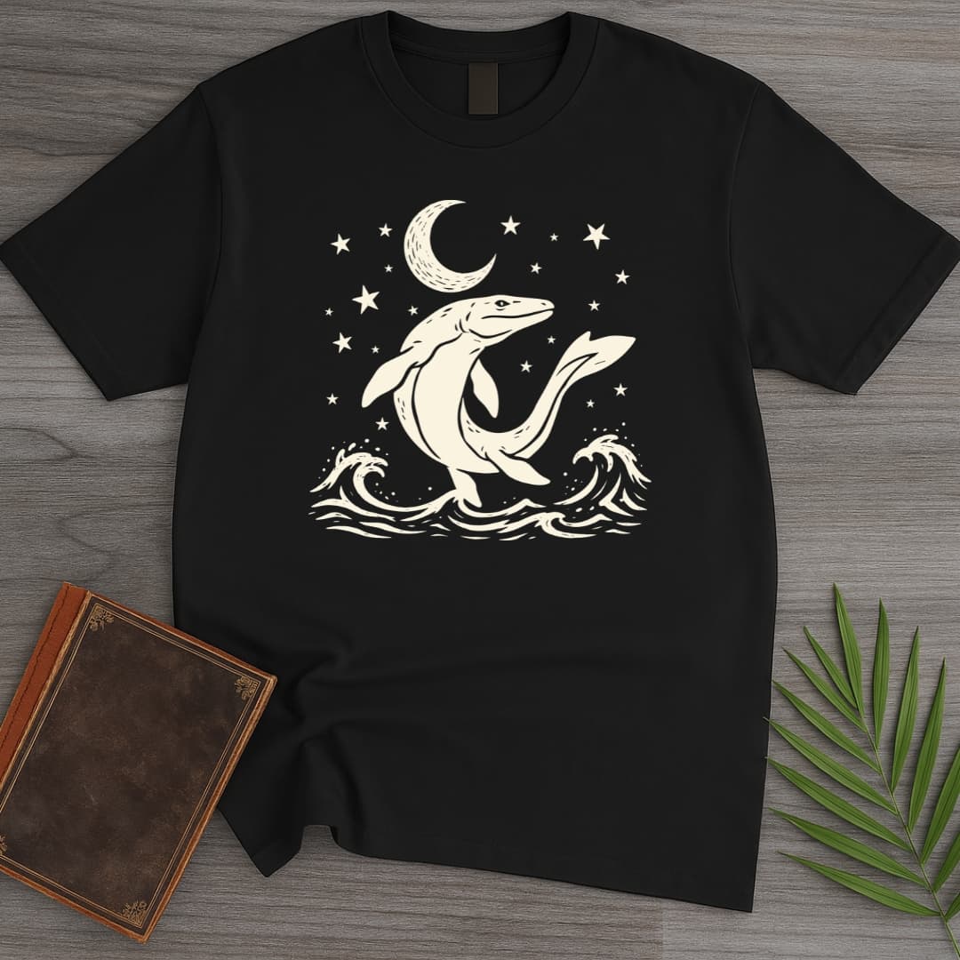 T-Shirt Black / S Moonlit Mosasaur T-Shirt
