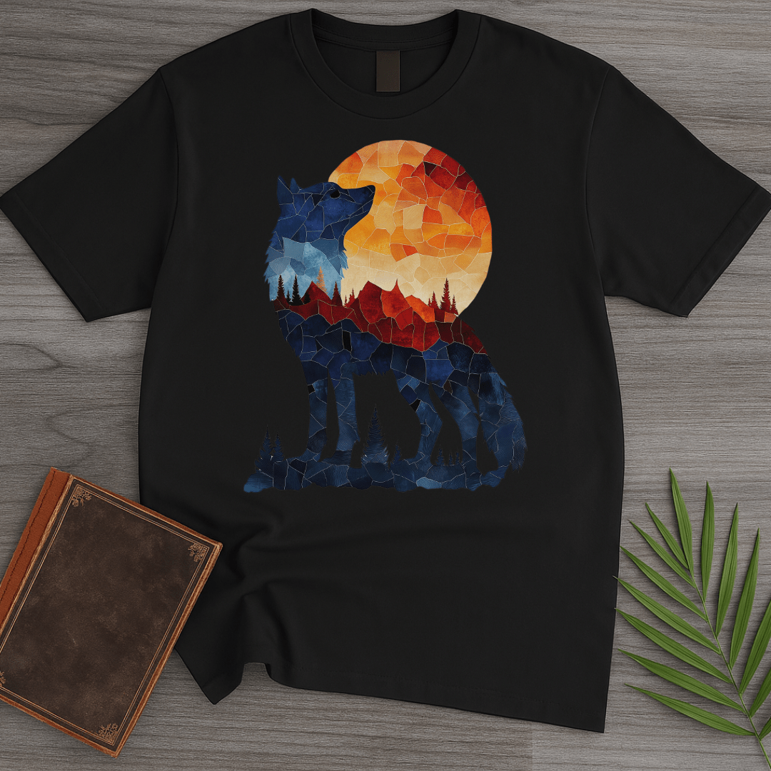 T-Shirt Black / S Mosaic Silhouette Dire Wolf T-Shirt