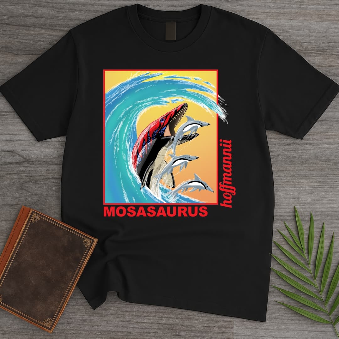 T-Shirt Black / S Mosasaurus - Tidal Fury Rising T-Shirt