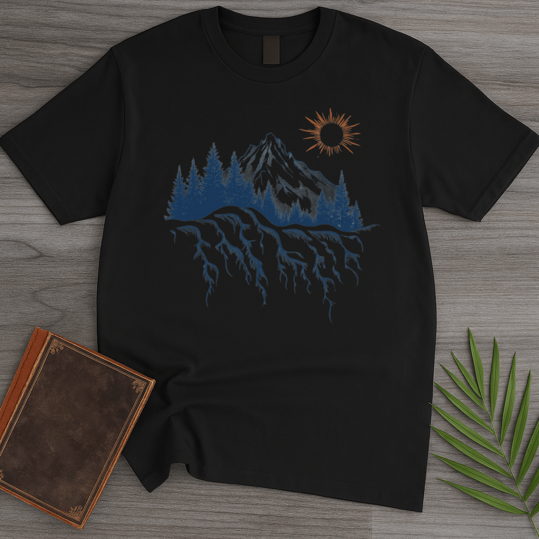 T-Shirt Black / S Mountain Pine Tree Roots T-Shirt