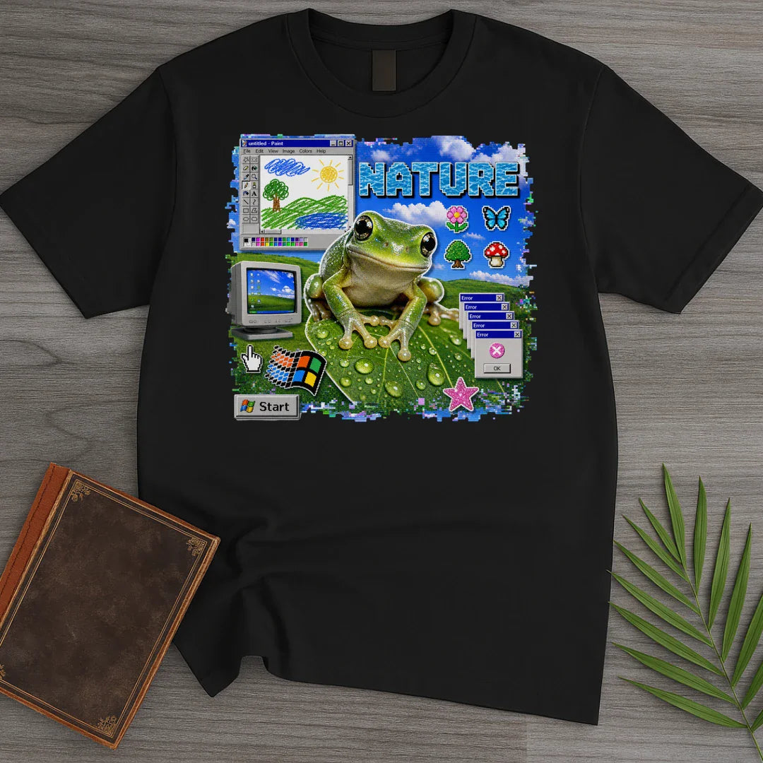T-Shirt Black / S Nature.exe Frog T-Shirt