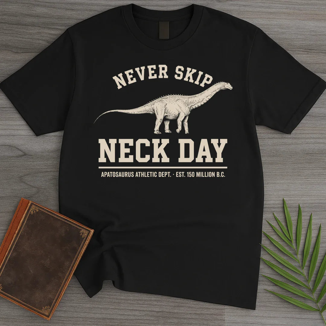 T-Shirt Black / S Neck Day Apatosaurus T-Shirt