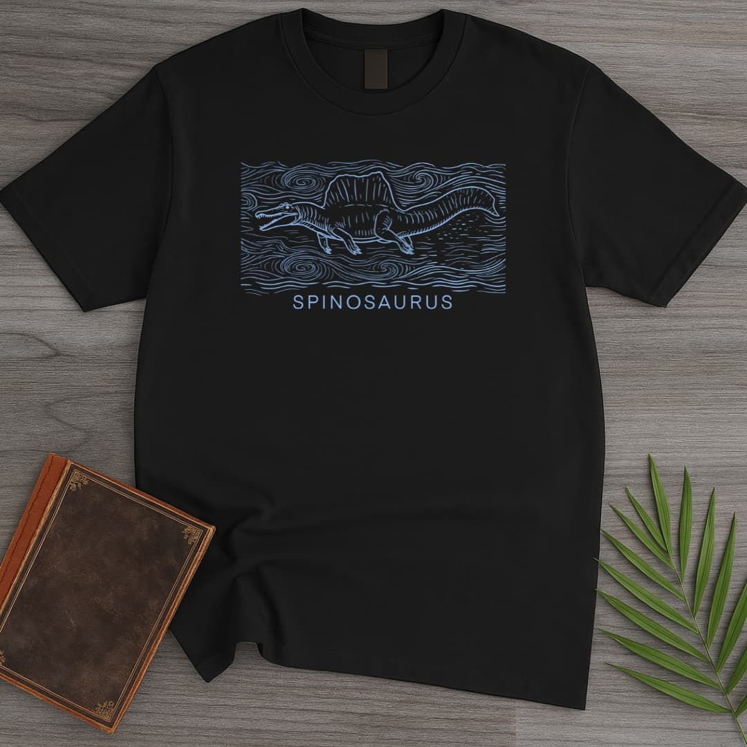 T-Shirt Black / S Night Sail Spinosaurus T-Shirt