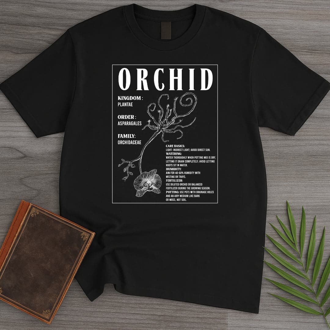 T-Shirt Black / S Orchid Botanical Care T-Shirt (Doobie)