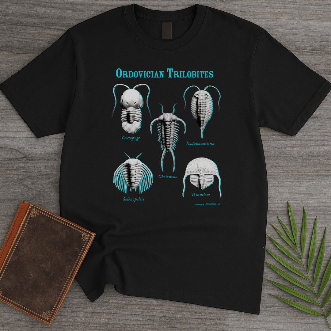 T-Shirt Black / S Ordovician Trilobite Genera T-Shirt (ldn_rdnt_art)