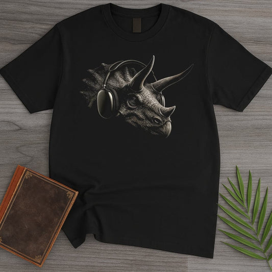 T-Shirt Black / S Overstimulated Series: Triceratops T-Shirt