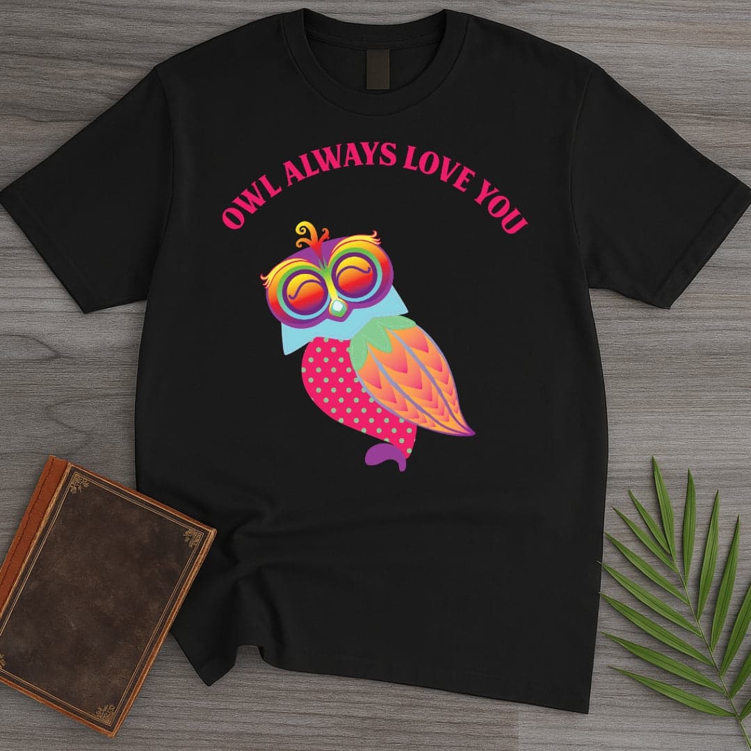 T-Shirt Black / S Owl Always Love You T-Shirt (Doobie)