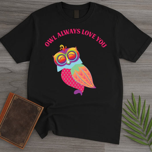 T-Shirt Black / S Owl Always Love You T-Shirt (Doobie)