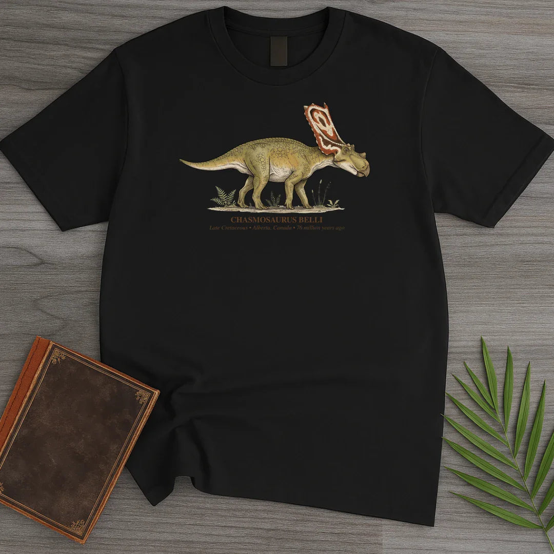 T-Shirt Black / S Painted Frill Chasmosaurus T-Shirt