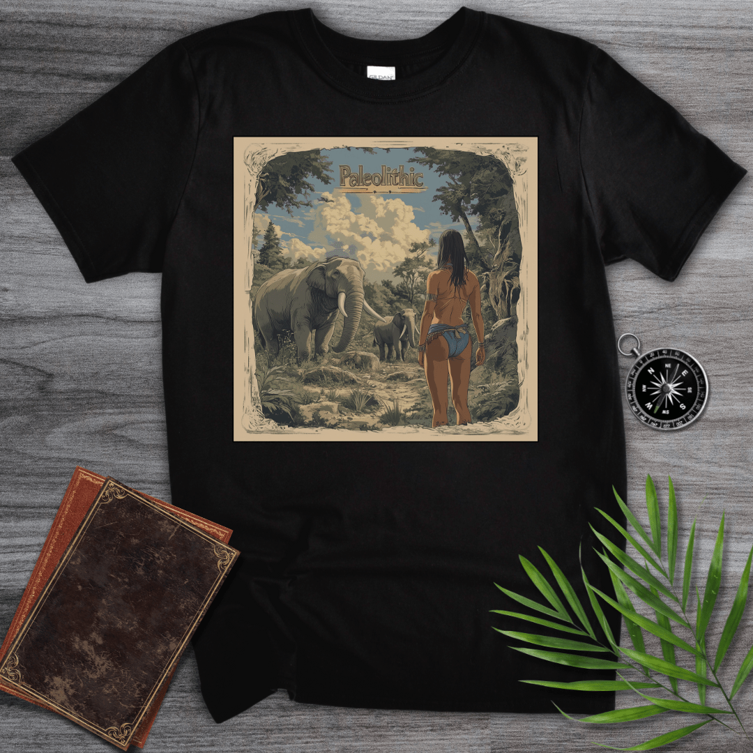 T-Shirt Black / S Paleolithic Legends, Prehistoric Living T-Shirt