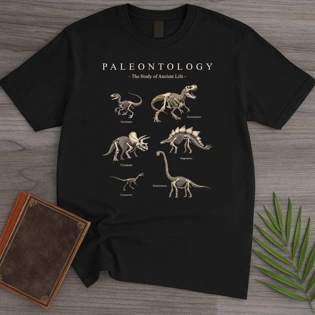 T-Shirt Black / S Paleontology Fossil Museum T-Shirt