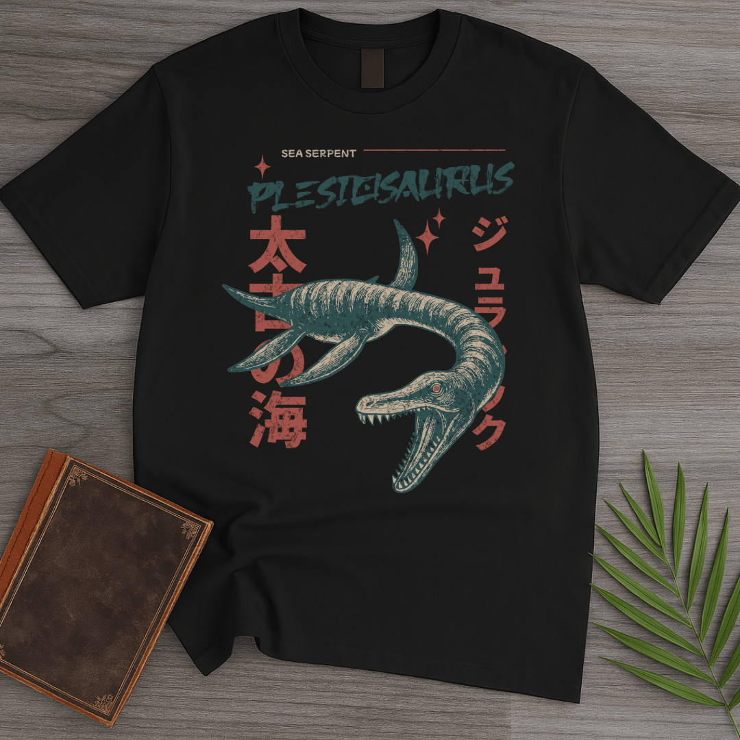 T-Shirt Black / S Plesiosaurus Ancient Sea Serpent T-Shirt