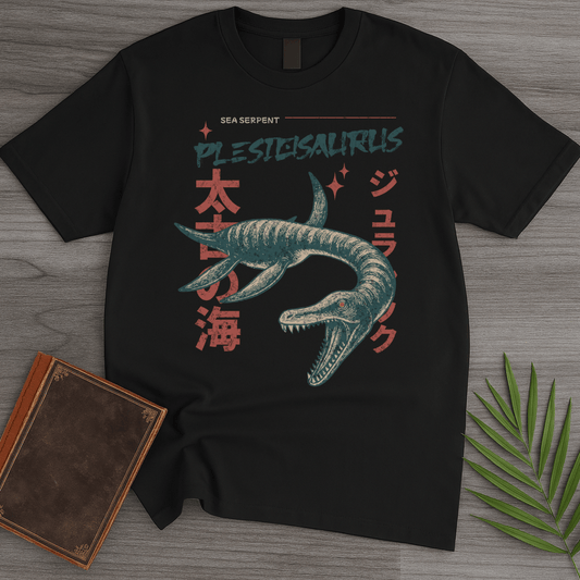 T-Shirt Black / S Plesiosaurus Ancient Sea Serpent T-Shirt