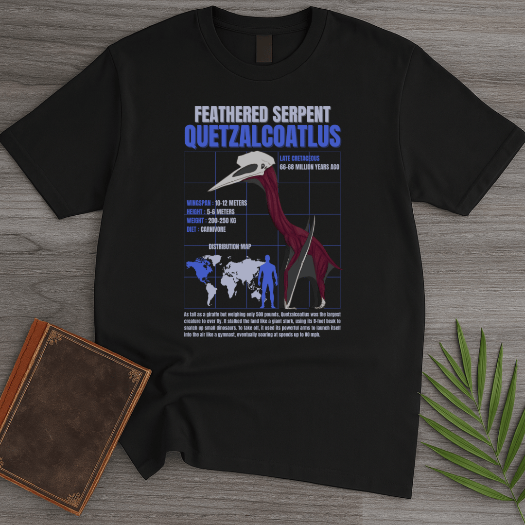 T-Shirt Black / S Quetzalcoatlus GeoEducation T-Shirt (Kentson-Thio)