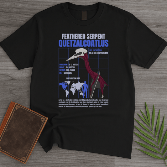 T-Shirt Black / S Quetzalcoatlus GeoEducation T-Shirt (Kentson-Thio)