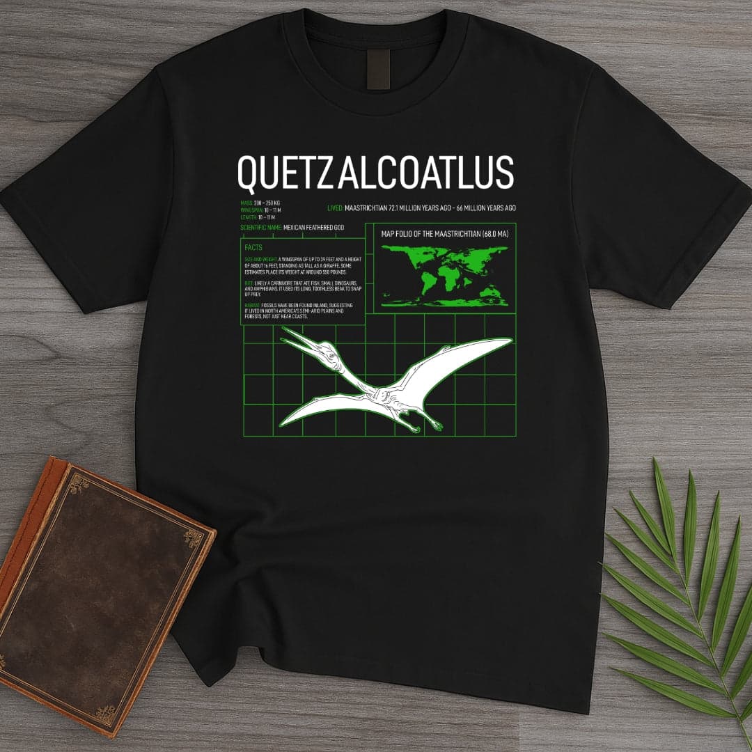 T-Shirt Black / S Quetzalcoatlus Grid T-Shirt