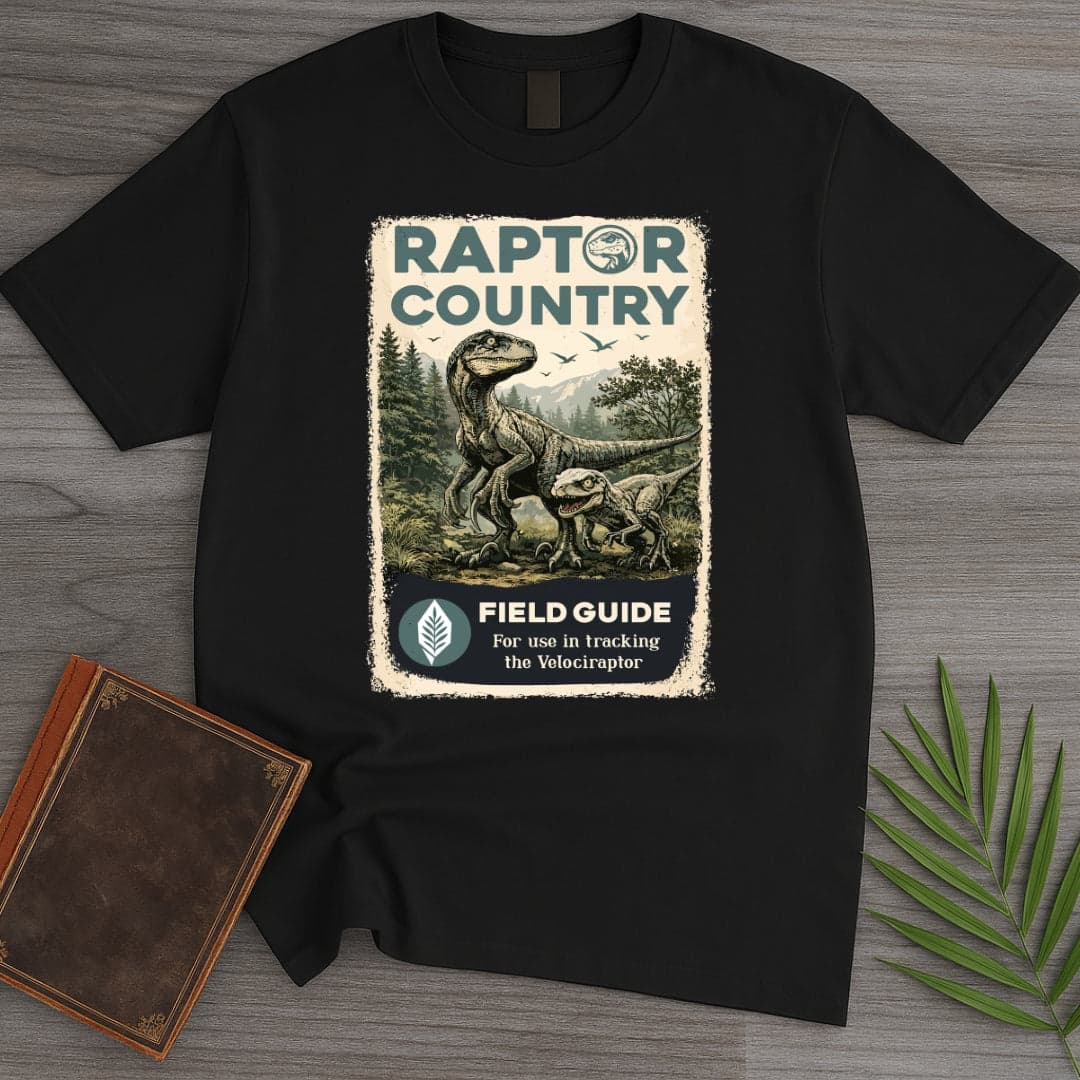 T-Shirt Black / S Raptor Country Field Guide T-Shirt