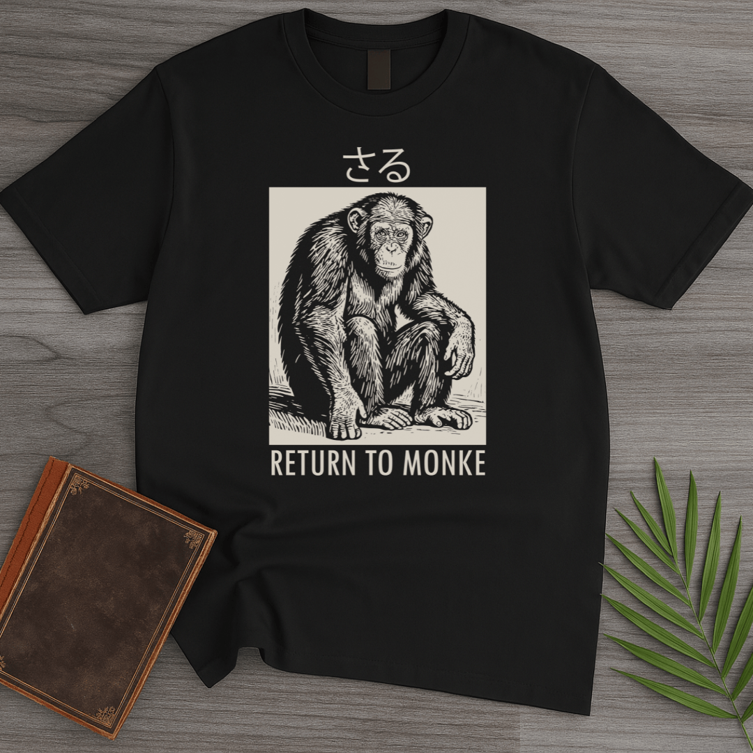 T-Shirt Black / S Return to Monke (Saru) T-Shirt