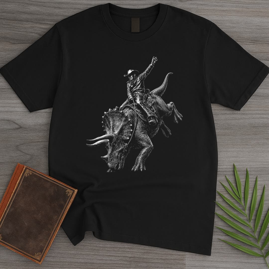 T-Shirt Black / S Ride'em Ceratops Boy! T-Shirt