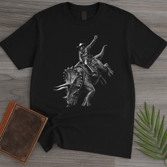 T-Shirt Black / S Ride'em Ceratops Boy! T-Shirt