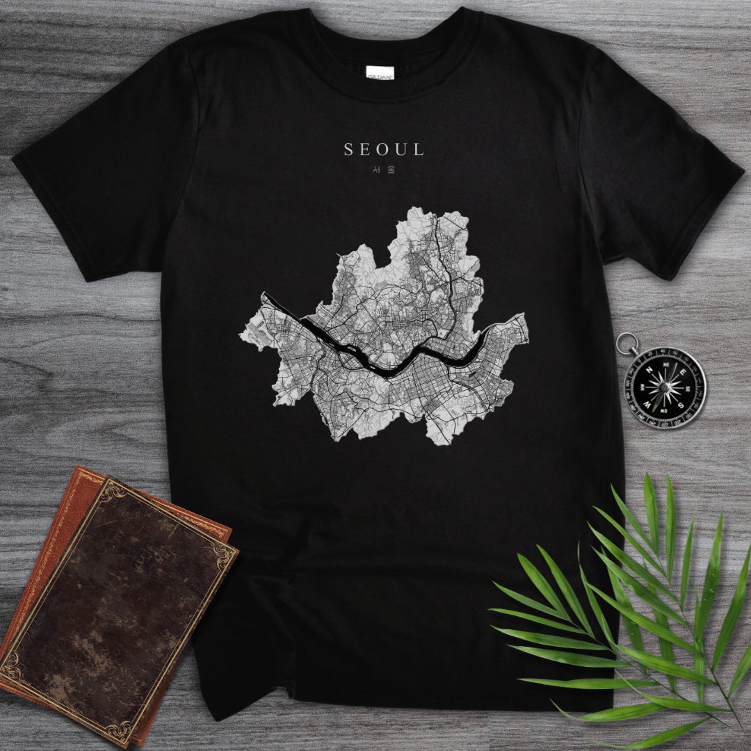 T-Shirt Black / S Seoul Map T-Shirt