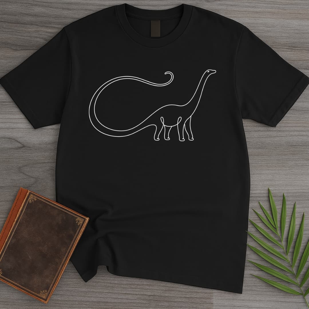 T-Shirt Black / S Single Stroke Diplodocus T-Shirt