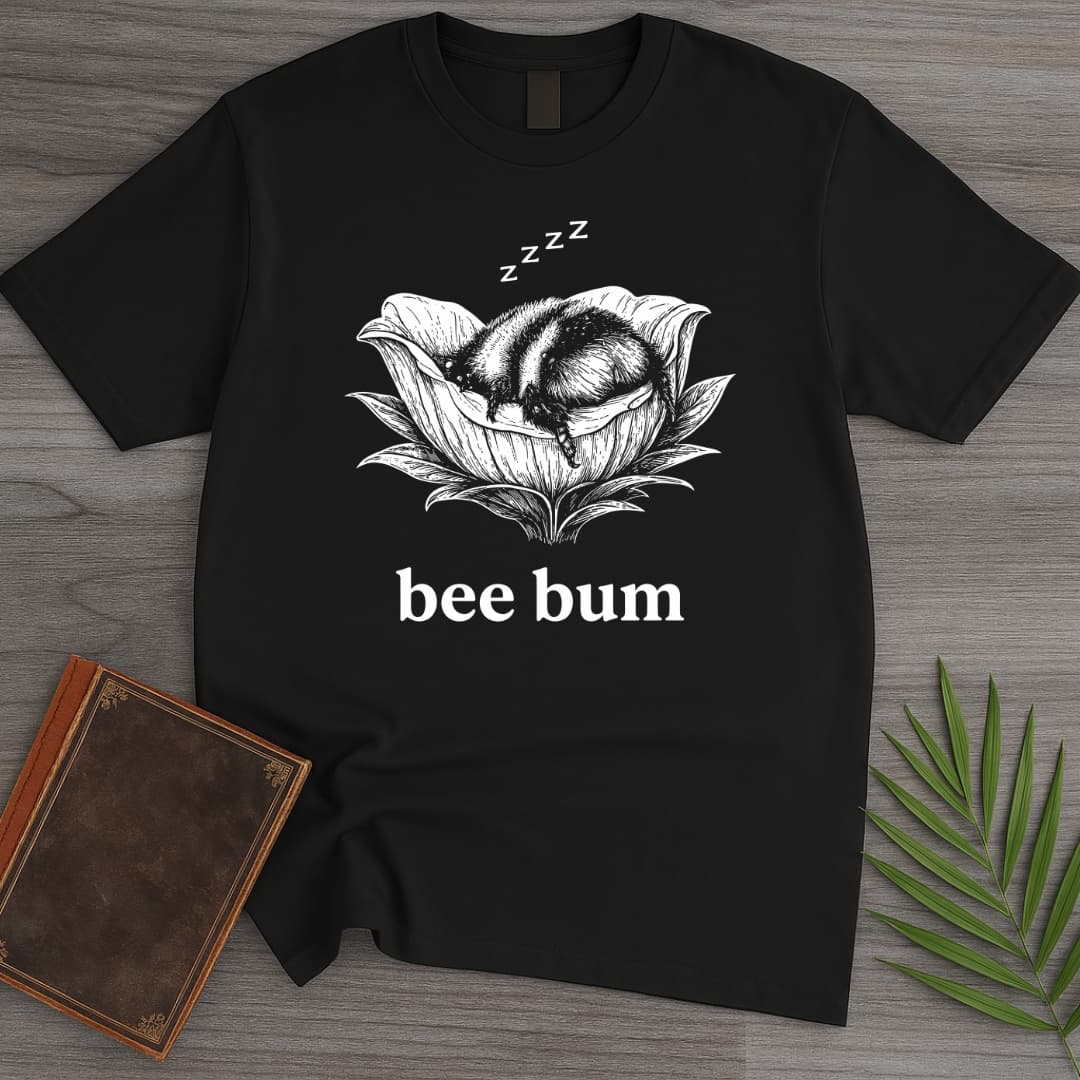 T-Shirt Black / S Sleepy Bee Bum T-Shirt