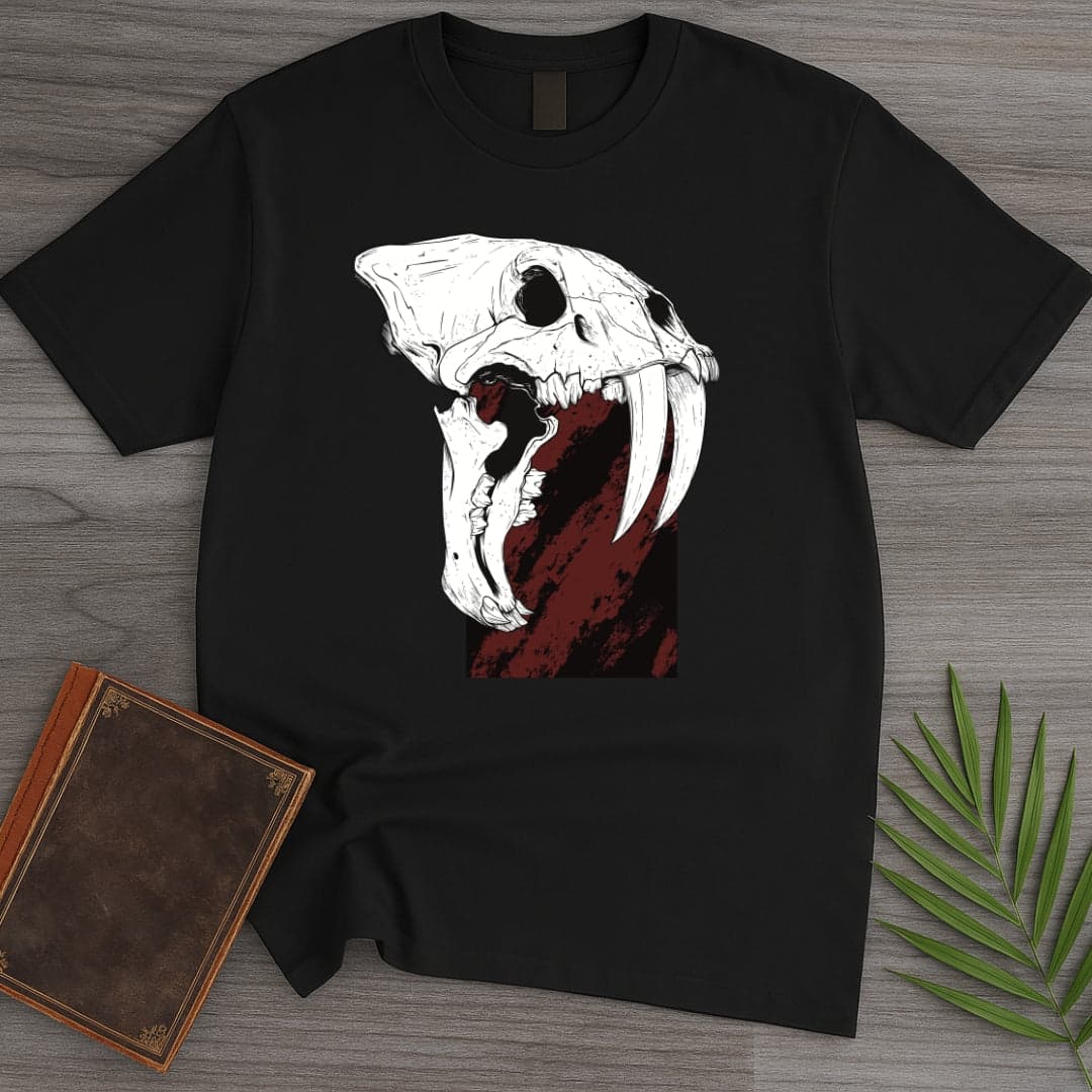 T-Shirt Black / S Smilodon fatalis "not a tiger" T-Shirt (farkas.art)