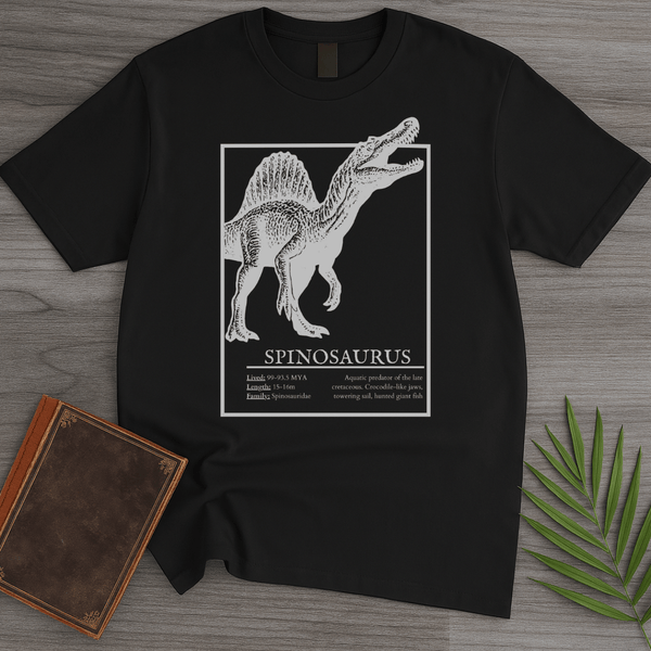T-Shirt Black / S Spinosaurus Sail-Backed Hunter T-Shirt